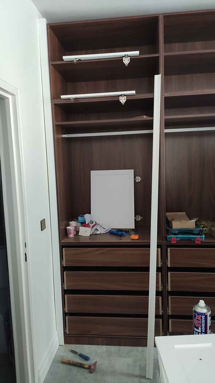 اجرای کمد دیواری نیوکلاسیک اجرای کمد دیواری نیوکلاسیک